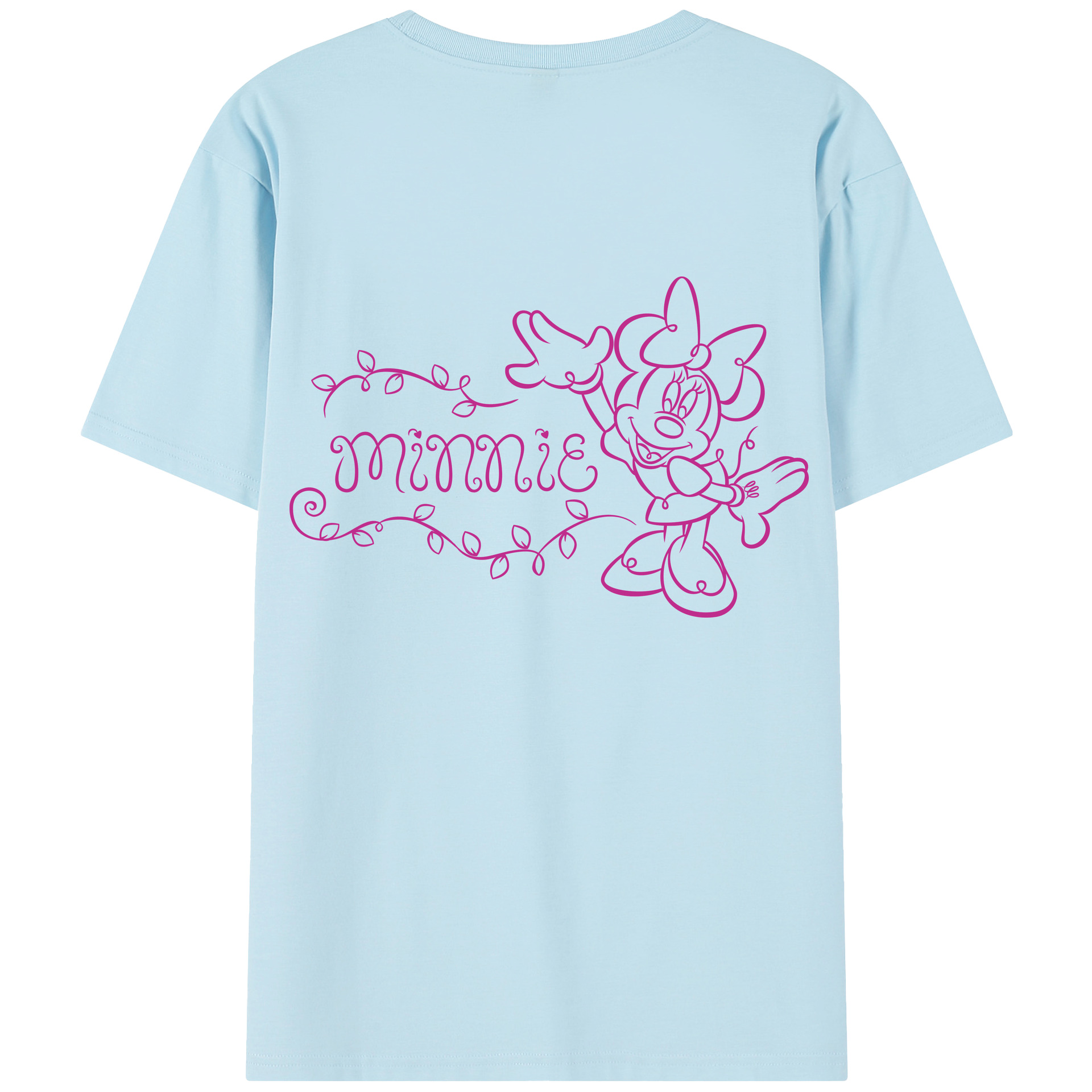 （画像用） ミッキーマウス Mickey Mouse 綿100％半袖Tシャツ（背面プリント）